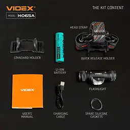 Налобний світлодіодний ліхтарик Videx VLF-H065A 1200L m 5000 K (VLF-H065A) - мініатюра 22