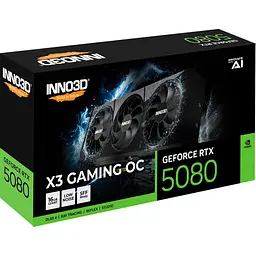 Відеокарта Inno3D GeForce RTX 5080 X3 Gaming OC [G50803-16D7X-17603930] EU [135605] - мініатюра 5