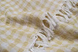 Покривало Lotus Home - Checked Gingham жовтий 190x225 - мініатюра 5