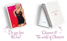 Сатиновий комплект для сну з мереживом Obsessive 828-CHE-1 chemise & thong S/M, чорний, сорочка, стр - мініатюра 8