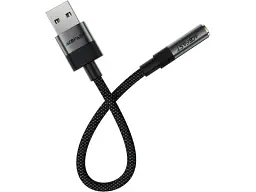 Адаптер Acefast J13 audio 3.5 - USB 15 см Black (6974316285298) - мініатюра 3