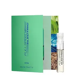 Листівка з пробним зразком Туалетної води Avon Full Speed Electric для Нього, 0,6 мл - мініатюра 1