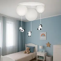 Люстра дитяча з пандами Levistella 7529829-3 - мініатюра 2