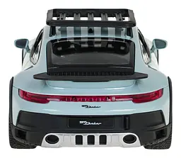 Машинка Porsche 911 Dakar Mint голубий RASTAR модель 1:14 Автомобіль на дистанційному керуванні + пульт - мініатюра 6