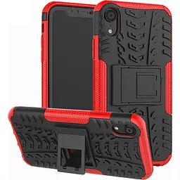 Чохол-накладка Toto Dazzle Kickstand 2 in 1 Case Apple iPhone XR Red - мініатюра 2