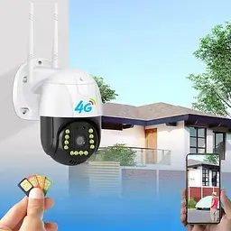 Камера зовнішнього відеоспостереження HandyHeat 4G Sim V380 PRO Вулична IP відеокамера 66 з нічною зйомкою - мініатюра 3