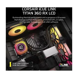 Система рідинного охолодження Corsair iCUE LINK TITAN 360 RX LCD (CW-9061023-WW) - мініатюра 8
