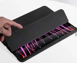 Чохол-книжка USAMS US-BH839 Smart Cover for iPad Pro Winya Series 11 inches Black - мініатюра 2