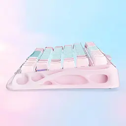 GravaStar Клавіатура механічна GravaStar Mercury K1 Lite 80keys, GravaStar x BSUN Grey, BT/WL/USB, Aurora Mist - мініатюра 7