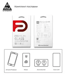 Захисне скло для Xiaomi Redmi 9, Full Glue, 2.5D, на весь екран, глянцеве, загартоване 9H, повне проклеювання по всій поверхні, з чорною рамкою, протиударне, ArmorStandart (ARM56264-GFG-BK) - мініатюра 6