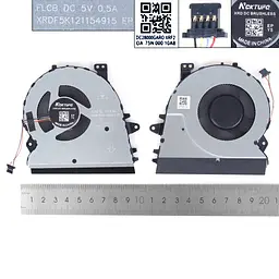 Вентилятор для Asus UX431DA UX431FA UX431FL UX431FN X431FA X431FL, (CPU FAN 5V, 13NB0MB0P01011, FLCB DFS5K121154915, HC) - мініатюра 3