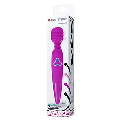 Вібромасажер Pretty Love Body Wand Black - мініатюра 3