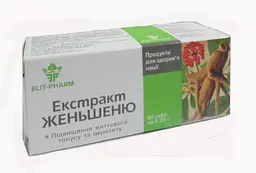 Екстракт Elit-Pharm женьшеню 80 таблеток