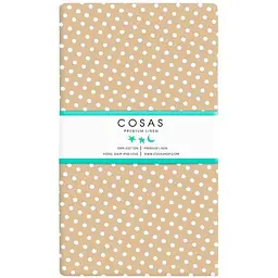 Простирадло Cosas полуторне 155х240 beige dots, бежевий (Горох_Беж_2)