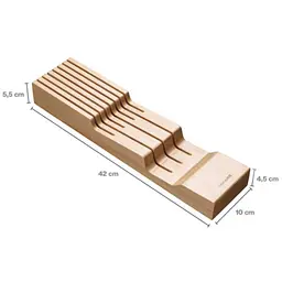 Підставка для зберігання ножів Wooden Fiskars (1075839) - мініатюра 2