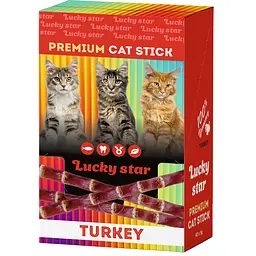 Ласощі для котів Lucky Star Паличка з мʼясом індички 60 шт. по 5 г 