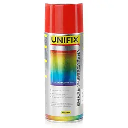 Фарба аерозольна UNIFIX 400мл червоний акрилова універсальна RAL 3020
