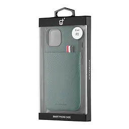 Чохол Jinduka Leather Pocket iPhone 13 Green - мініатюра 2