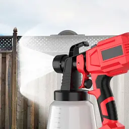 Акумуляторний фарборозпилювач Cordless Paint Spray Gun 0.8L 400W Red - мініатюра 5