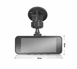 Автомобільний відеореєстратор DVR T701G+ (2 камери) Full HD - мініатюра 5