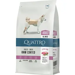 Сухий корм для дорослих собак усіх порід Quattro Adult All Breed Lamb з ягням 3 кг