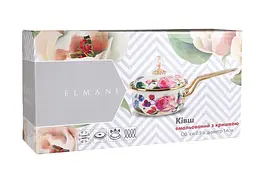 Ківш емальований Elmani з кришкою, 900 мл, діаметр 14 см, довжина 31 см (763-015) - мініатюра 3