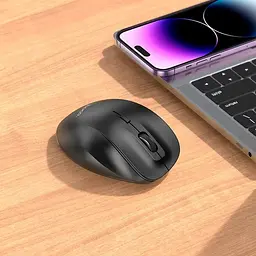 Миша бездротова HOCO GM24 Mystic six-button dual-mode BT та 2.4G чорна - мініатюра 8