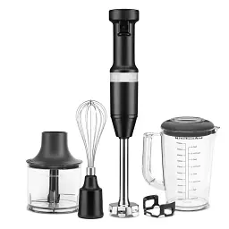 Блендер KitchenAid 5KHBV83EBM занурювальний з аксесуарами матовий чорний
