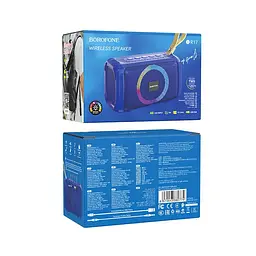 Портативна акустика Borofone Cool Sports BT speaker BR17 бездротова синя - мініатюра 3