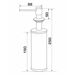 Дозатор миючого засобу Granado Redondo inox gd0207 - мініатюра 4