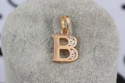 Кулон Xuping Jewelry літера В 1.5 см золотистий
