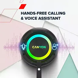 Портативна акустика Canyon OnMove 11 IPX6 TWS 20W EQ RGB Black (CNE-CBTSP11) - мініатюра 11