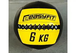 Медичний м'яч EasyFit Wall Ball медбол, волбол 6 кг (EF-WB-06) - мініатюра 2