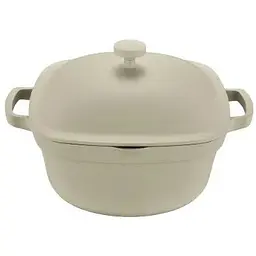 Каструля з кришкою Pepper Panna PR-2316-24 алюмінієва 5.1 л 24 см Білий