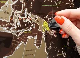Скретч карта світу у тубусі подарункова My Map Chocolate edition - мініатюра 5