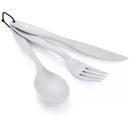 Комплект GSI Outdoors ніж виделка ложка 3 pc Ring Cutlery Білий (1099-70502)