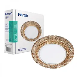 Свiтильник точковий Feron 7315 з підсвіткою коричневий 5W (29630)