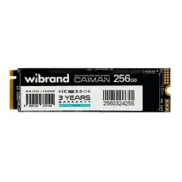 Накопичувач SSD Wibrand m.2 NVMe 256GB Caiman PCIe 3.0 240 250 (WIM.2SSD/CA256GB)