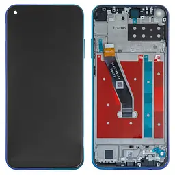Дисплей для Huawei P40 Lite E, Y7p, синій, з рамкою, High, aurora Blue, ART-L28/ART-L29/ART-L29N