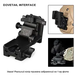 Універсальне NVG кріплення c HORN та DOVETAIL інтерфейсами для ПНБ PVS-7/14/15/18/21/31 Norotos CL24-0237 Коричневий (101000) - мініатюра 3