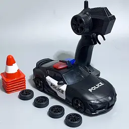 Дитяча радіокерована машина Toyota Supra MK5 поліція 1:24 4WD дрифт авто з сиреною підсвіткою та пультом - мініатюра 5