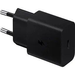 Зарядний пристрій Samsung 15Вт USB-С, чорний (EP-T1510NBEGEU) - мініатюра 1