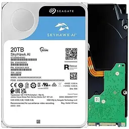 Накопичувач HDD - жорсткий диск Seagate SkyHawk AI Surveillance 7200rpm 256MB SATA 20.0TB (ST20000VE002) - мініатюра 4