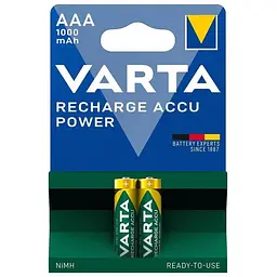 Акумулятор Varta Rechargeable Accu 1000mAh NI-MH * 2 (05703301402)