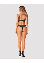 Комплект білизни Obsessive Serena Love XL/XXL чорний - мініатюра 4