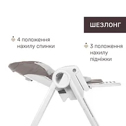 Стільчик для годування Chicco Polly Magic коричневий (87162.40.07) - мініатюра 3