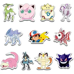 Стікерпак набір наклейок G-Toys Pokemon 45 шт. (SP PK 01) - мініатюра 3