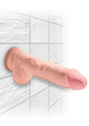 Фалоімітатор King Cock With Balls 10 Inch 25.4 см тілесний - мініатюра 6