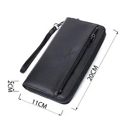 Зручний клатч для чоловіків із натуральної шкіри ST Leather 22681 чорний - мініатюра 3