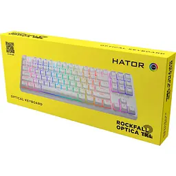 Клавіатура Hator Rockfall 2 TKL Optica Black USB White [HTK-731] [92168] - мініатюра 6